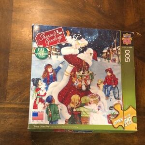 Seasons greetings love lifted me puzzle